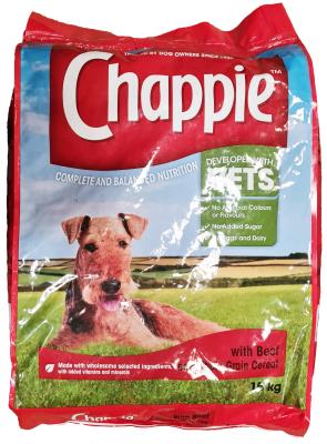 Chappie with Beef and Wholegrain Cereals 15kg Bag
